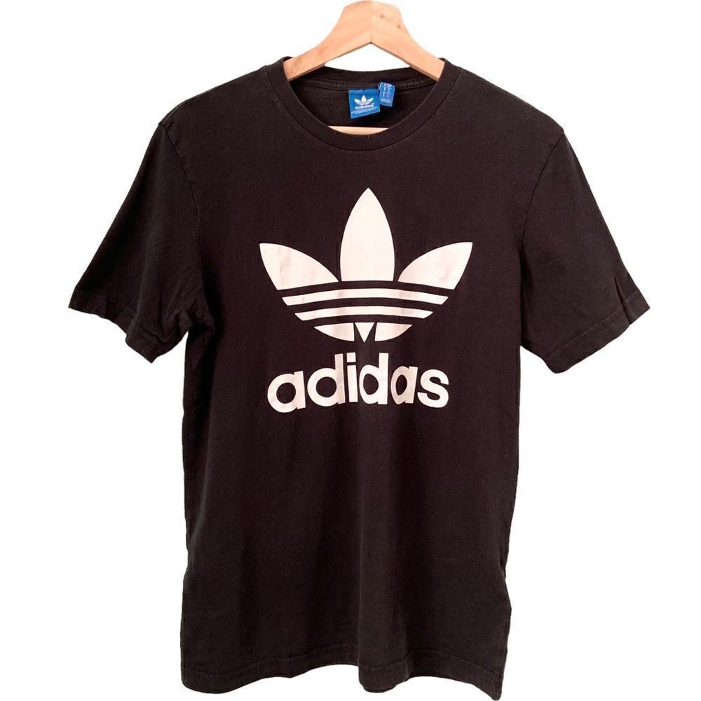Adidas Basic Black Tee in Size Unisex Small